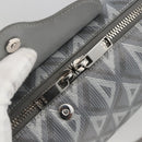 Christian Dior Rango 22 Shoulder Bag PVC Canvas Gray Silver Auth 174428SAM-10