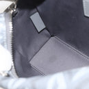 Christian Dior Rango 22 Shoulder Bag PVC Canvas Gray Silver Auth 174428SAM-21