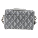 Christian Dior Rango 22 Shoulder Bag PVC Canvas Gray Silver Auth 174428SAM-2