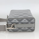 Christian Dior Rango 22 Shoulder Bag PVC Canvas Gray Silver Auth 174428SAM-3
