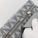 Christian Dior Rango 22 Shoulder Bag PVC Canvas Gray Silver Auth 174428SAM-7