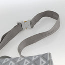 Christian Dior Rango 22 Shoulder Bag PVC Canvas Gray Silver Auth 174428SAM-9