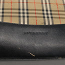 BURBERRY Nova Check Tote Bag Canvas Beige Gold Auth 174429-11