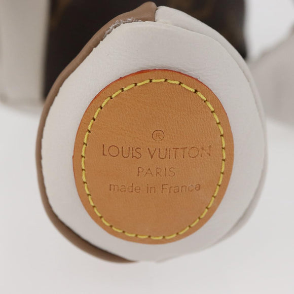 LOUIS VUITTON Bear Stuffed Leather White Beige LV Auth 174433SM