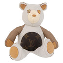 LOUIS VUITTON Bear Stuffed Leather White Beige LV Auth 174433SM-13