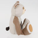 LOUIS VUITTON Bear Stuffed Leather White Beige LV Auth 174433SM-4