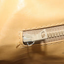 CELINE Macadam Canvas Boston Bag PVC Leather Brown Gold Auth 174436-22