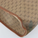 GUCCI Micro GG Supreme Web Sherry Line Shoulder Bag PVC Beige Gold Auth 174437-14