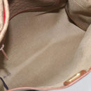GUCCI Micro GG Supreme Web Sherry Line Shoulder Bag PVC Beige Gold Auth 174437-11