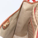 GUCCI Micro GG Supreme Web Sherry Line Shoulder Bag PVC Beige Gold Auth 174437-20