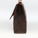 CELINE Macadam Canvas Handtas PVC Leer Bruin Goud Auth 174439-5