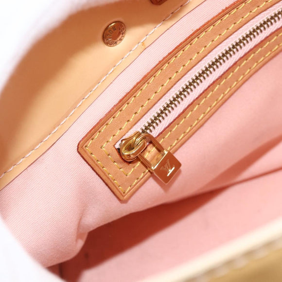 LOUIS VUITTON Monogram Vernis Reade PM Tas Marshmallow Roze M91306 Auth 174440