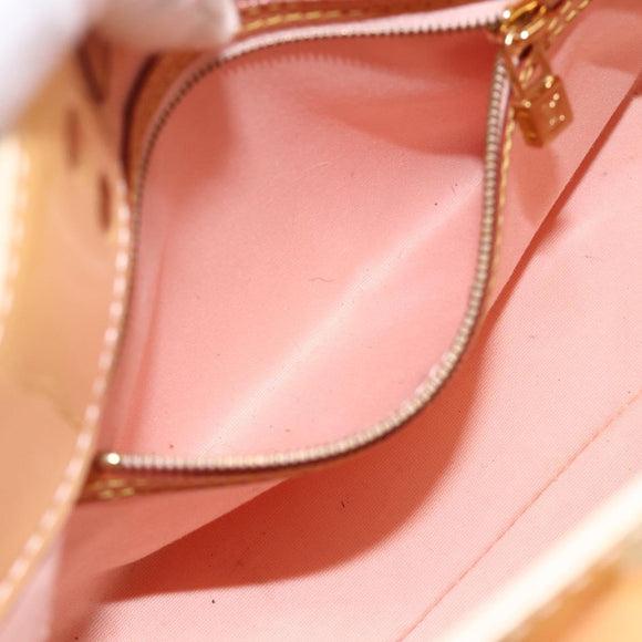 LOUIS VUITTON Monogram Vernis Reade PM Tas Marshmallow Roze M91306 Auth 174440