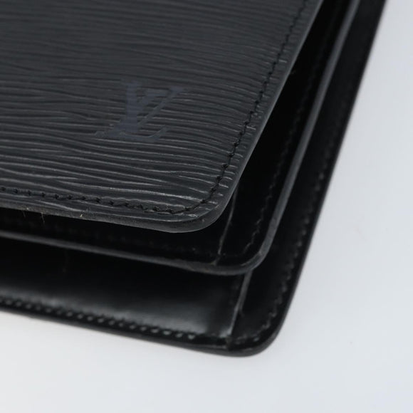 LOUIS VUITTON Epi Capuchin Shoulder Bag Black M52342 LV Auth 174442