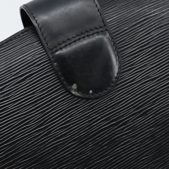LOUIS VUITTON Epi Capuchin Shoulder Bag Black M52342 LV Auth 174442