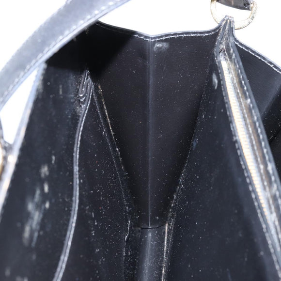 LOUIS VUITTON Epi Capuchin Shoulder Bag Black M52342 LV Auth 174442