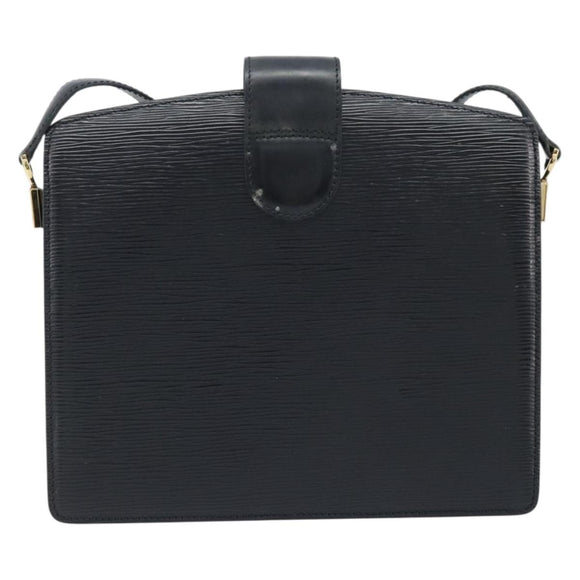 LOUIS VUITTON Epi Capuchin Shoulder Bag Black M52342 LV Auth 174442
