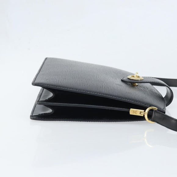 LOUIS VUITTON Epi Capuchin Shoulder Bag Black M52342 LV Auth 174442