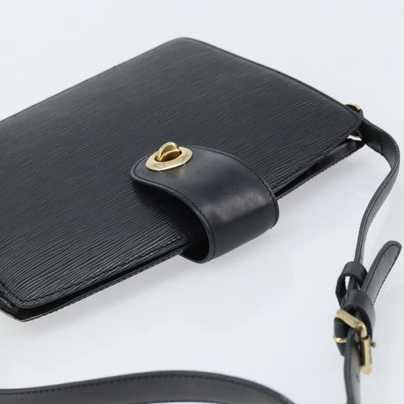 LOUIS VUITTON Epi Capuchin Shoulder Bag Black M52342 LV Auth 174442