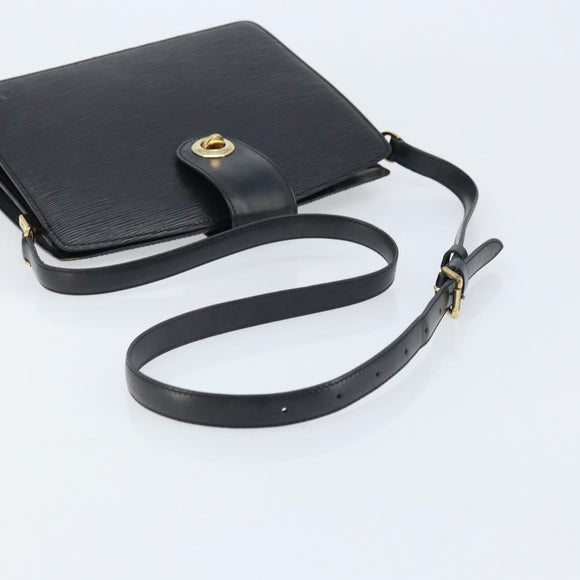 LOUIS VUITTON Epi Capuchin Shoulder Bag Black M52342 LV Auth 174442