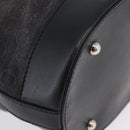 CELINE C Macadam Canvas Tote Bag Black Silver Auth 174445-9