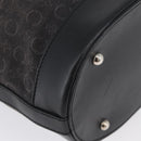 CELINE C Macadam Canvas Tote Bag Black Silver Auth 174445-15