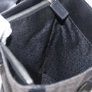 CELINE C Macadam Canvas Tote Bag Black Silver Auth 174445-20