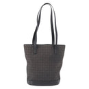 CELINE C Macadam Canvas Tote Bag Black Silver Auth 174445-13