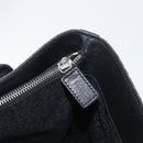 CELINE C Macadam Canvas Tote Bag Black Silver Auth 174445-22