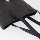 CELINE C Macadam Canvas Tote Bag Black Silver Auth 174445-6