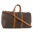 LOUIS VUITTON Monogram Keepall Bandouliere 50 Boston Bag M41416 LV Auth 174446-1