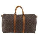 LOUIS VUITTON Monogram Keepall Bandouliere 50 Boston Bag M41416 LV Auth 174446-2