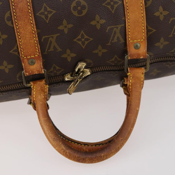 LOUIS VUITTON Monogram Keepall Bandouliere 50 Boston Bag M41416 LV Auth 174446