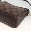 LOUIS VUITTON Damier Ebene Trousse makeup Pouch N51982 LV Auth 174457-8