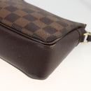 LOUIS VUITTON Damier Ebene Trousse makeup Pouch N51982 LV Auth 174457-16