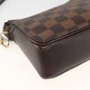 LOUIS VUITTON Damier Ebene Trousse makeup Pouch N51982 LV Auth 174457-17