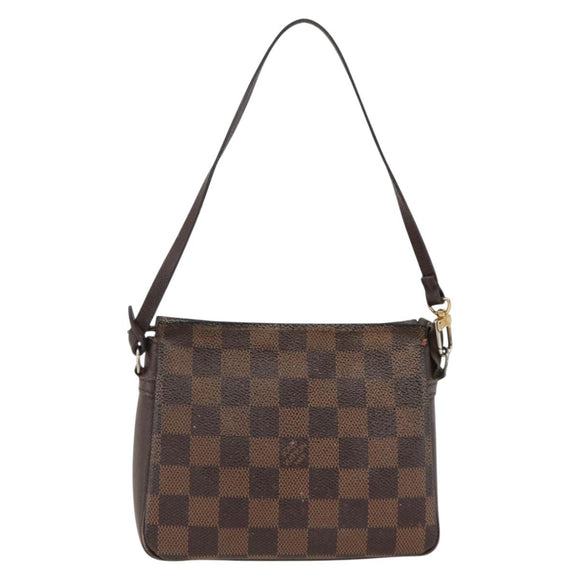 LOUIS VUITTON Damier Ebene Trousse makeup Pouch N51982 LV Auth 174457