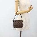LOUIS VUITTON Damier Ebene Trousse makeup Pouch N51982 LV Auth 174457-21