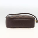 LOUIS VUITTON Damier Ebene Trousse makeup Pouch N51982 LV Auth 174457-5