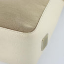 GUCCI Schoudertas Canvas Leer Beige Wit Zilver 001 3766 Auth 174462-16