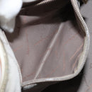 Salvatore Ferragamo Gancini Shoulder Bag Canvas Leather Brown Gold Auth 174463-21
