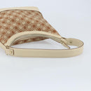Salvatore Ferragamo Gancini Shoulder Bag Canvas Leather Brown Gold Auth 174463-7