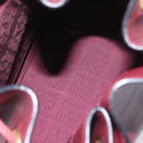 CARTIER Must Line Purse Shoulder Bag Leather Bordeaux Gold Auth 174474-17