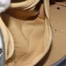 CELINE C Sulky Hand Bag Canvas Navy Gold Auth 174475-20
