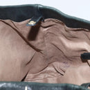 Jimmy Choo Tote Bag Leather Black Gold Auth 174476-18