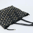 Jimmy Choo Tote Bag Leather Black Gold Auth 174476-6