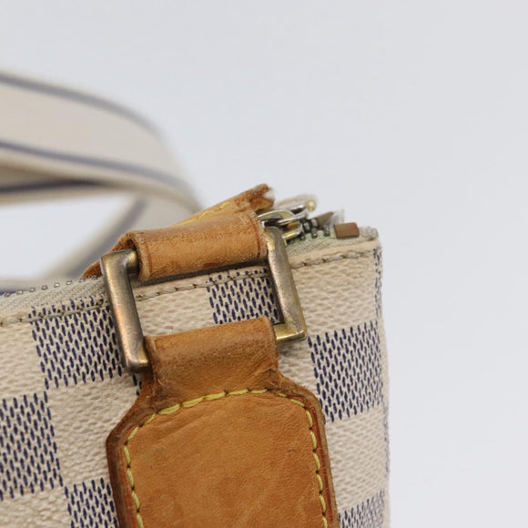 LOUIS VUITTON Damier Azur Pochette Bosphore Schoudertas N51112 LV Auth 174477