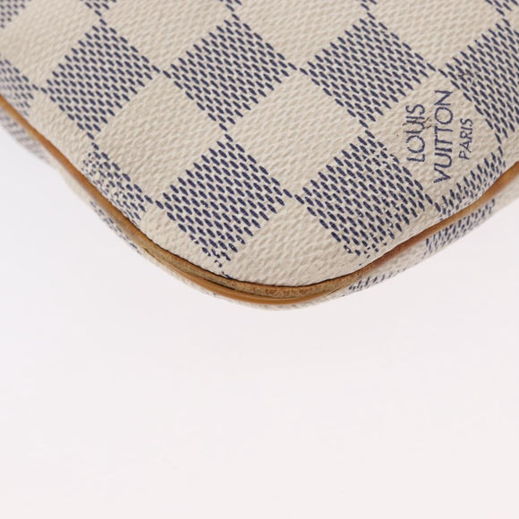 LOUIS VUITTON Damier Azur Pochette Bosphore Schoudertas N51112 LV Auth 174477