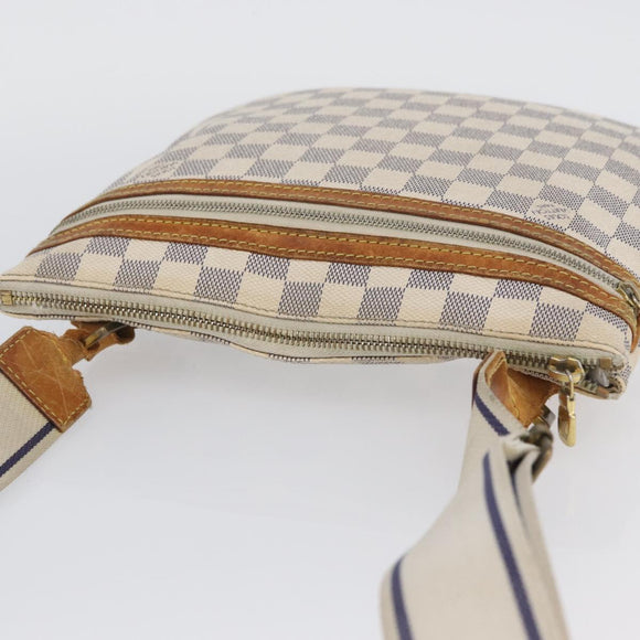 LOUIS VUITTON Damier Azur Pochette Bosphore Schoudertas N51112 LV Auth 174477