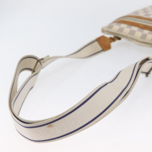 LOUIS VUITTON Damier Azur Pochette Bosphore Schoudertas N51112 LV Auth 174477